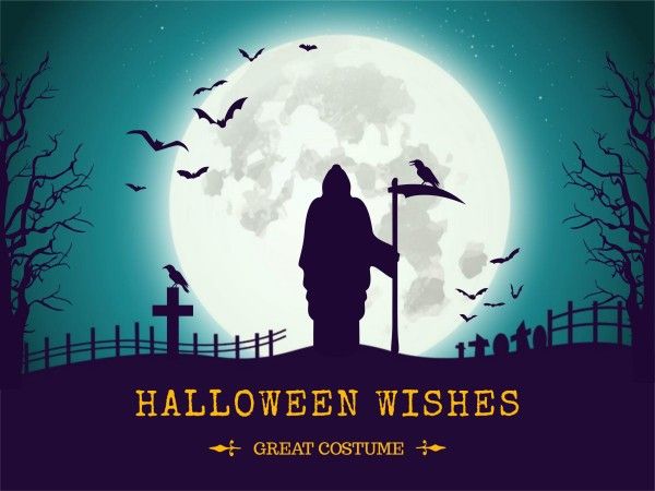 greeting, wishing, festival, Halloween party  Card Template