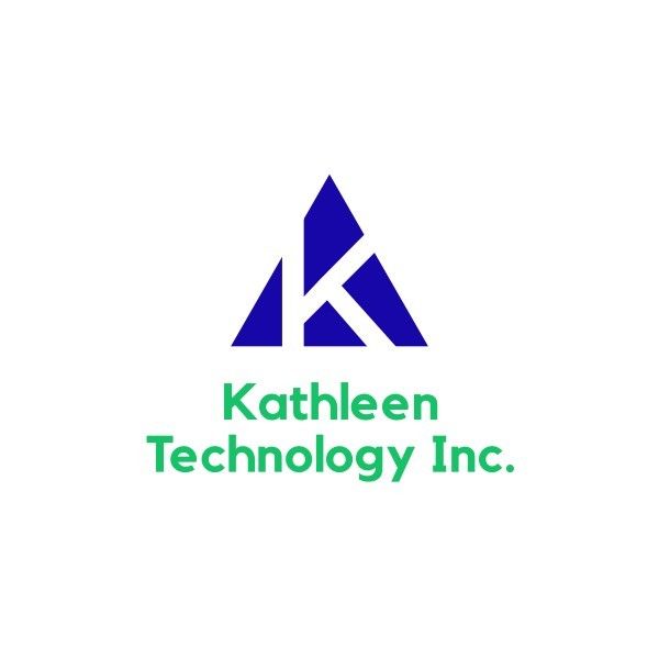 青と緑のテクノロジーロゴデザイン ロゴ