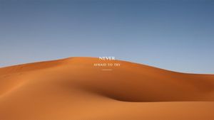 desert, nature, dusk, Brown Sand Dunes Under Sky Desktop Wallpaper Template