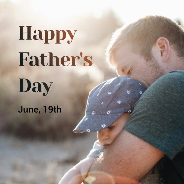 dad, family, greeting, Happy Father's Day Instagram Post Template