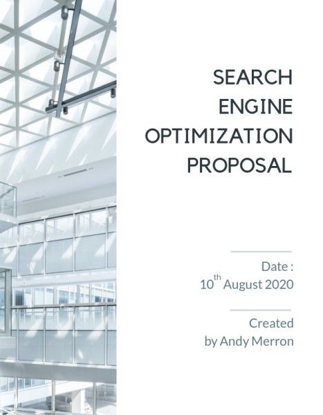 digital, internet, technology, Modern And Simple Search Engine Optimization Marketing Proposal Proposal Template