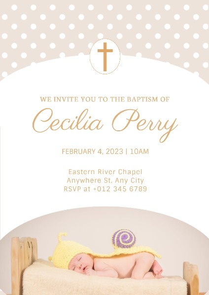 Baptism Invitation Poster