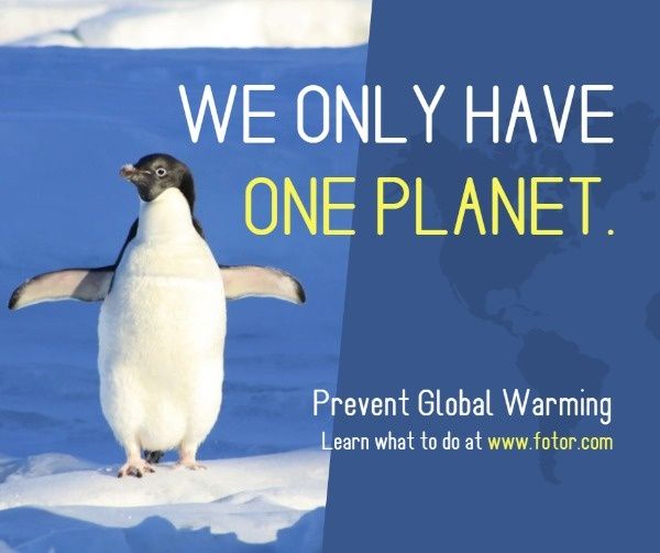 recycle, environmental protection, environment, We Only Have One Blue Planet  Facebook Post Template