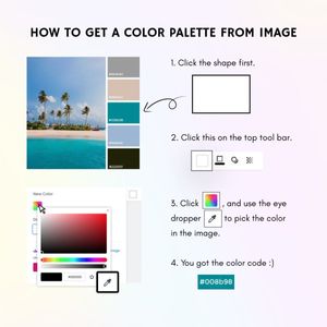 tutorial, tips, How To Get A Color Palette From Image Instagram Post Template