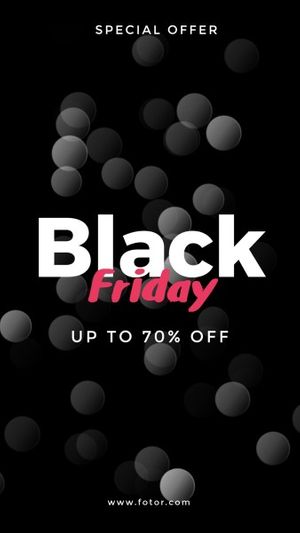 Black Black Friday Sale Special Offer Instagram Story