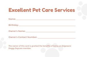 Free Pet ID Card Templates to Design and Customize for Free | Fotor