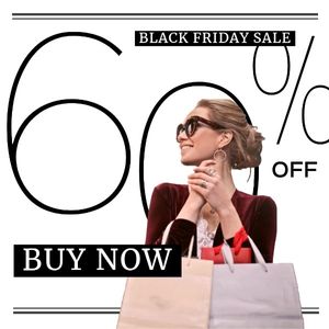 market, cyber monday, discount, Black Friday Sale Promotion Instagram Post Template