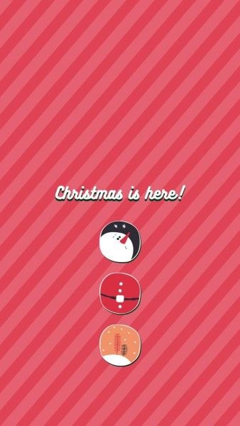 xmas, holiday, celebration, Christmas Is Here Mobile Wallpaper Template