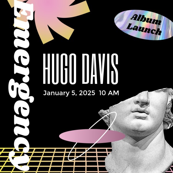 Black Hugo Davis Album Launch Album Cover