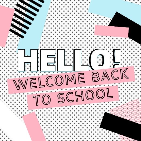 education, student, autumn, Back To School Greeting Instagram Post Template