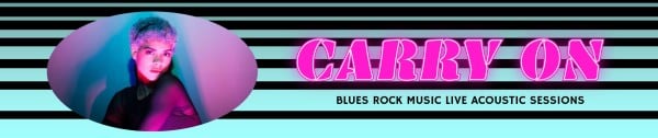 Gradient Cool Rock Music Soundcloud Banner