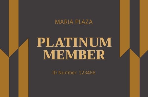 membership card, cards, id number, Plaza ID Card Template