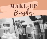 makeup, make up, fashion, Orange Beauty Make-up Product Facebook Post Template