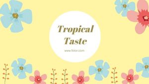 summer, tropical taste, season, Tropical Youtube Channel Art Template