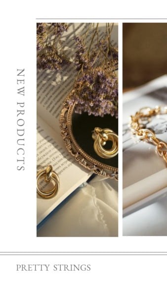 Earring Jewelry Sale Promotion Branding Post Instagram Story