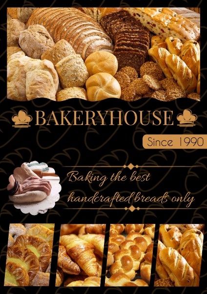 crafts, bakeries, food, Bakery House Sales Poster Template