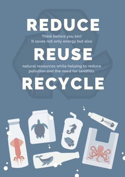 environment, ngo, non-profit, 3R Ecology Poster Template