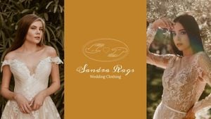etsy shop, sale, retail, Girl's Wedding Dresses Youtube Channel Art Template
