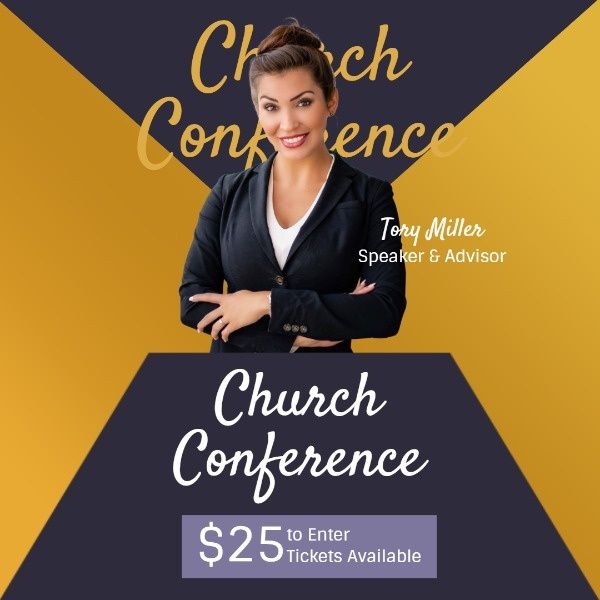 religion, religious, business, Yellow And Black Church Conference Meeting Instagram Post Template