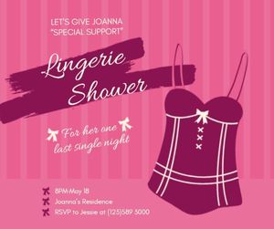 Lingerie Shower Facebook Post