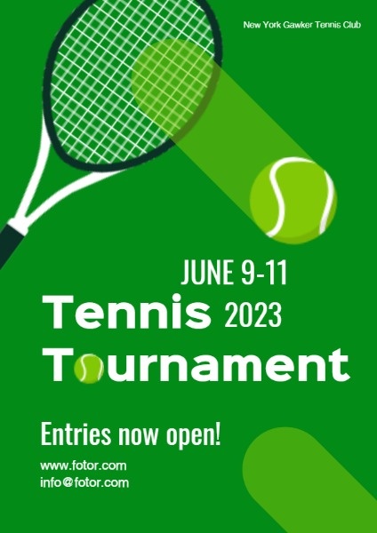 Tennis Flyer Template Free