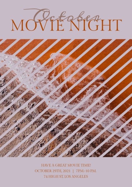 Movie Night  Poster Poster