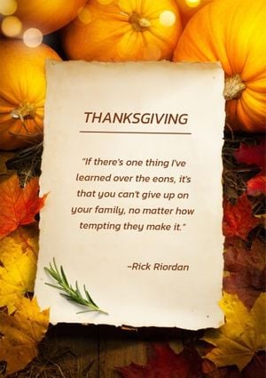 greeting, photo, background, Thanksgiving Holiday Quote Message Poster Template