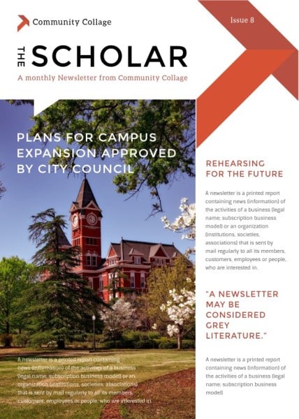 White Scholar Newsletter