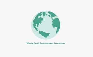 White Green Environment Protection Business Card