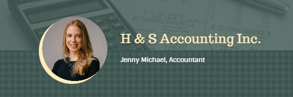 comany, business, commercial, Accounting Company Staff  Email Header Template