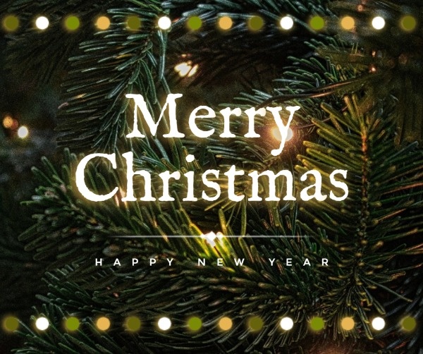 Merry Christmas Tree Facebook Post