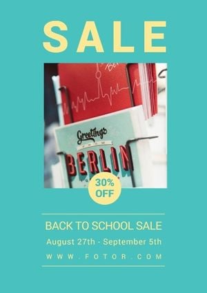 Back To School Sale Flyer