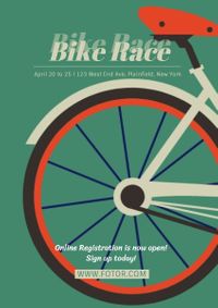 自行车比赛 英文海报