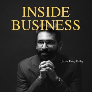 finance magazine, summit, business, Black Finance Entrepreneur Podcast Cover Template