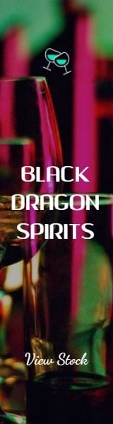 business, promote, promoting, Black Dragon Spirits Wide Skyscraper Template