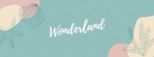summer, youtube, banner, Wonderland Vlog Facebook Cover Template