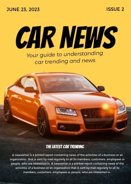 Yellow Car News Newsletter