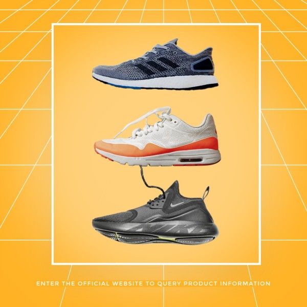 sneakers, social media, footwear, Yellow Special Sports Shoes Sale Instagram Post Template