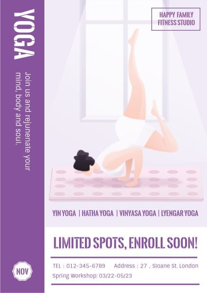Yoga Class Posters Poster