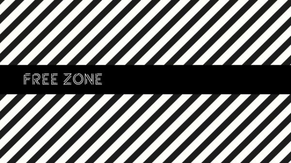 office, job, vlog, Black And White Stripe Banner Youtube Channel Art Template