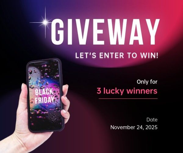 social media, instagram post, instagram, Purple Giveaway Enter To Win Facebook Post Template