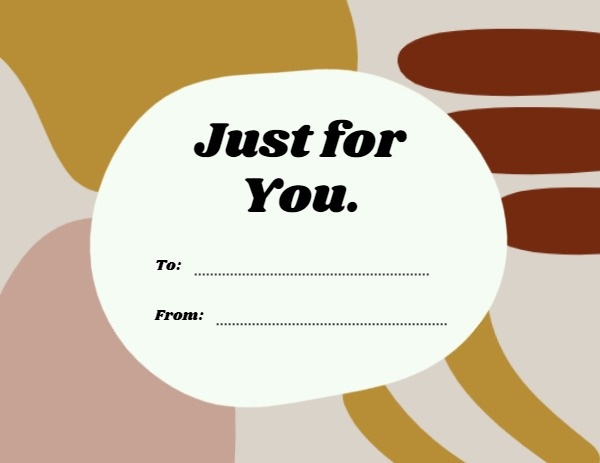 Friend Gift Card Label