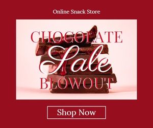 レッドチョコレートオンライン販売バナー広告 レクタングル（大）