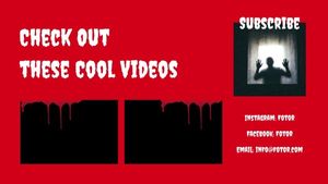 advertisement, video, subscribe, Black Red Horror Game Youtube Thumbnail Template