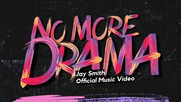 music, album, video, Purple No More Drama Youtube Thumbnail Template