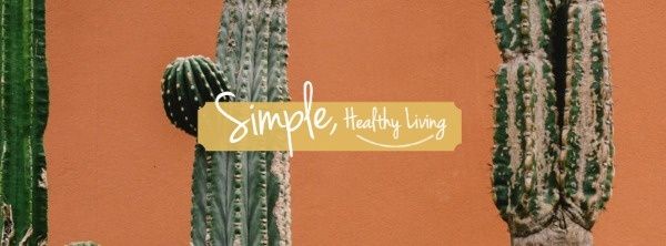minimalism, minimal, simplicity, Simple And Healthy Life Facebook Cover Template