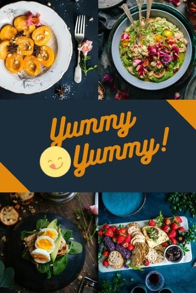 salad, restaurant, meal, Delicious Food Pinterest Post Template