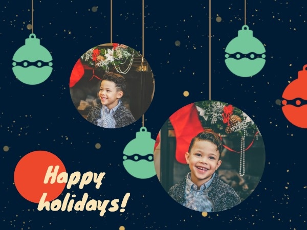 Cute Photo Holiday Greeting Card