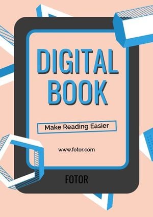 reading, advertisement, books, E-book Website Ads Flyer Template