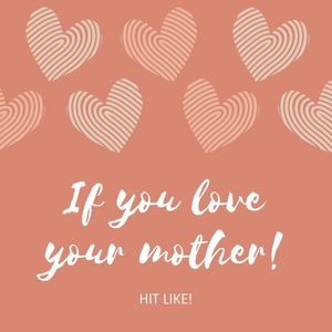 family, love, heart-shaped, Heart Mother's Day Instagram Post Template